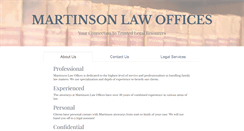 Desktop Screenshot of martinsonlawoffices.com